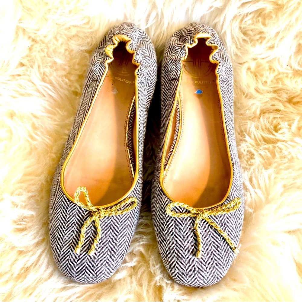 Lilly Pulitzer Tweed Ballet Flats